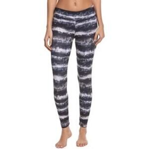 Marika Soft Black and Gray Snakeskin Print Legging, Grey, Size S, EUC